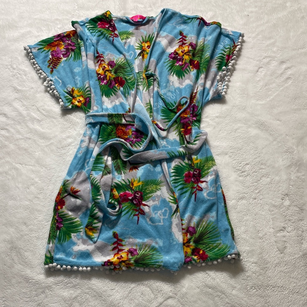 WOMEN’S Betsey Johnson Tropical Floral Kimono. Size SMALL